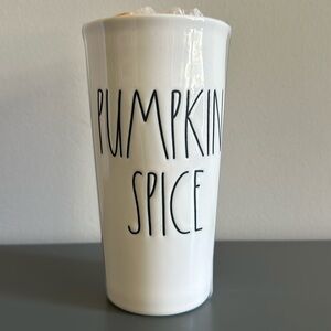 Rae Dunn Artisan Collection Pumpkin Spice Ceramic Tumbler Mug